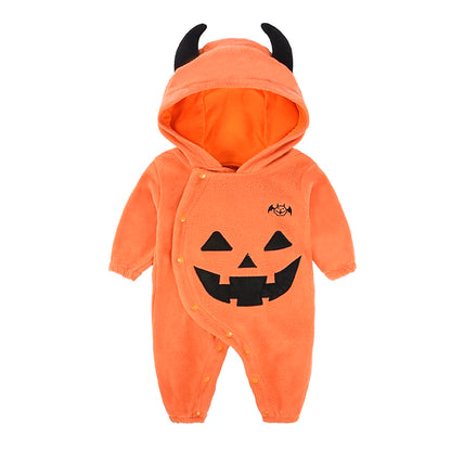 New Style Baby Girl Boy onesie Halloween Romper Infant Jumpsuit Long Sleeve Onesie Costumes Pumpkin Baby Clothing For 0-24M