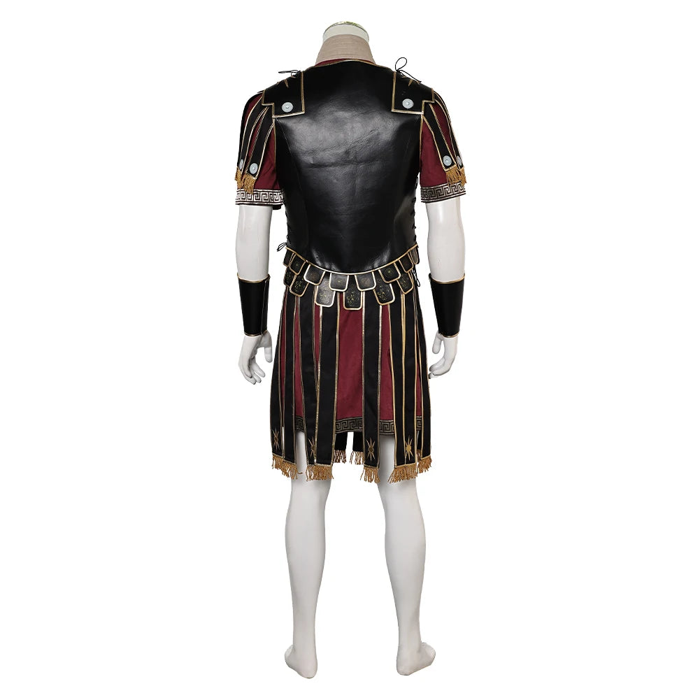 Fantasia Marcus Cosplay Combat Uniform 2024 Movie Gladiator Disfraz Costume Men Male Fantasy Halloween Carnival Party Clothes