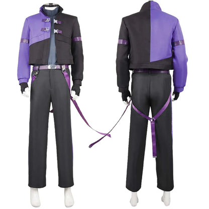 Fantasia Soshiro Hoshina Cosplay Purple Suits Anime Kaiju Cosplay 8 Disfraz Costume Men Fantasy Halloween Carnival Party Clothes