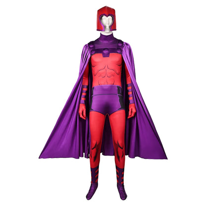 Magneto Cosplay Fantasia Anime X Super Villain Costume Disguise Adult Men Roleplay Outfits Male Halloween Carnival Party Clothes