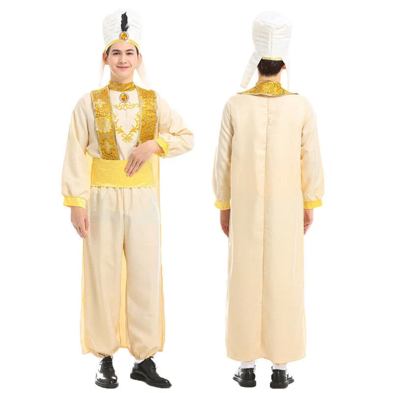 Cosplay Aladdin Lamp Prince Aladdin Prince Costume Outfit Adult Set Halloween