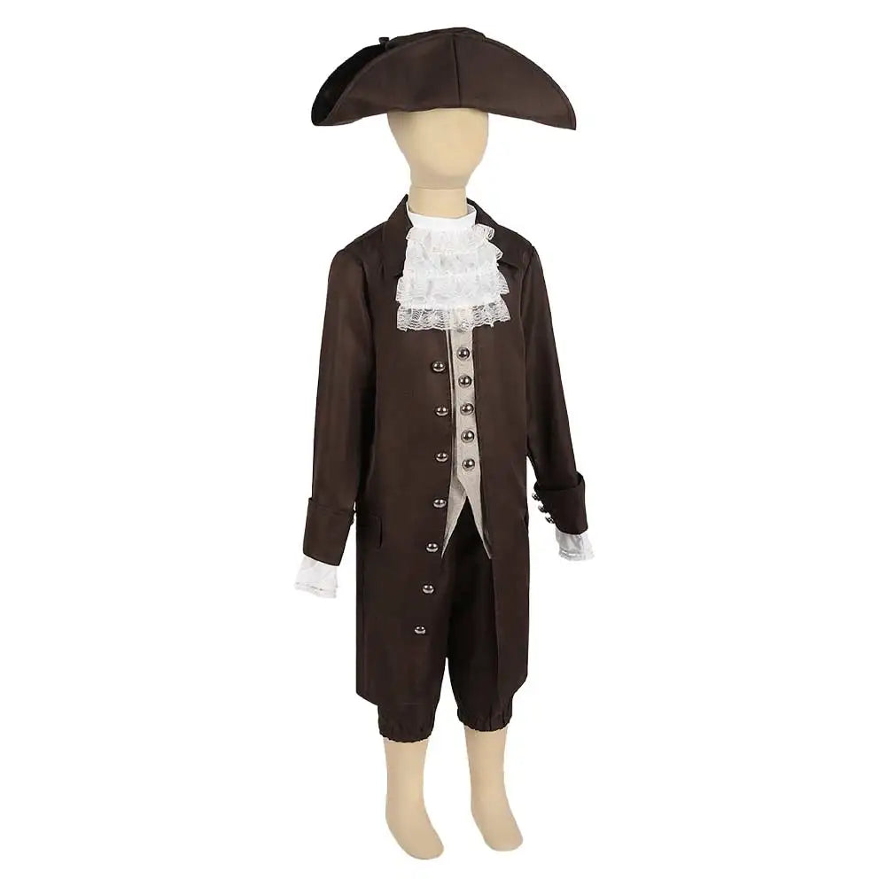 Medieval Pirate Cosplay Kids Boys Fantasia Retro Pirates Costume Disguise Child Roleplay Fantasy Halloween Carnival Party Cloth