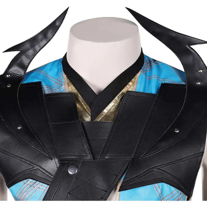 Quan Chi Fantasia Cosplay Suits Anime Game Mortal Kombat Costume Disguise Adult Men Fantasy Halloween Carnival Party Clothes