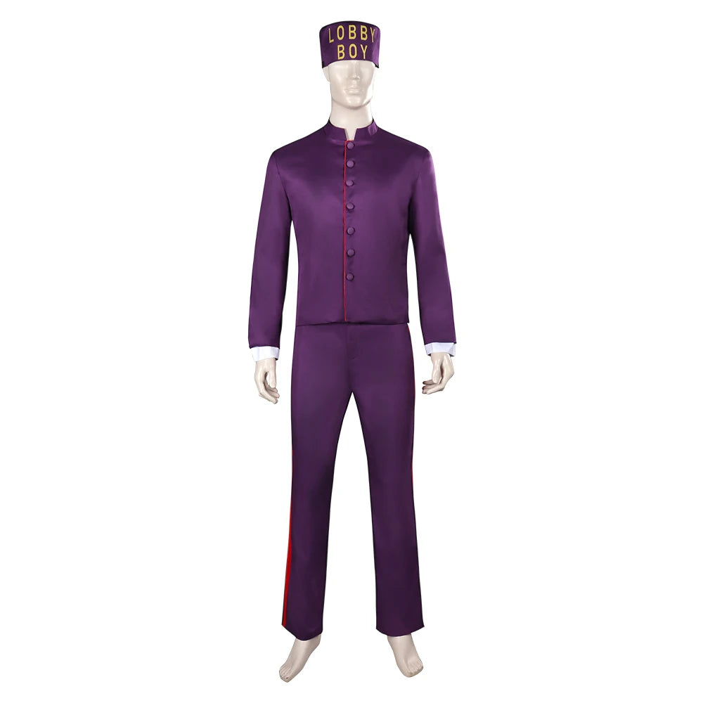 Movie The Grand Budapest Hotel Cosplay Fantasia Zero Lobby Costume Disguise Adult Men Fantasy Halloween Carnival Cloth