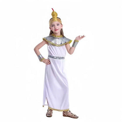 Egyptian Girls Cosplay Costume Christmas Halloween Carnival Party Stage Performance Clothes for Children Holiday Gift