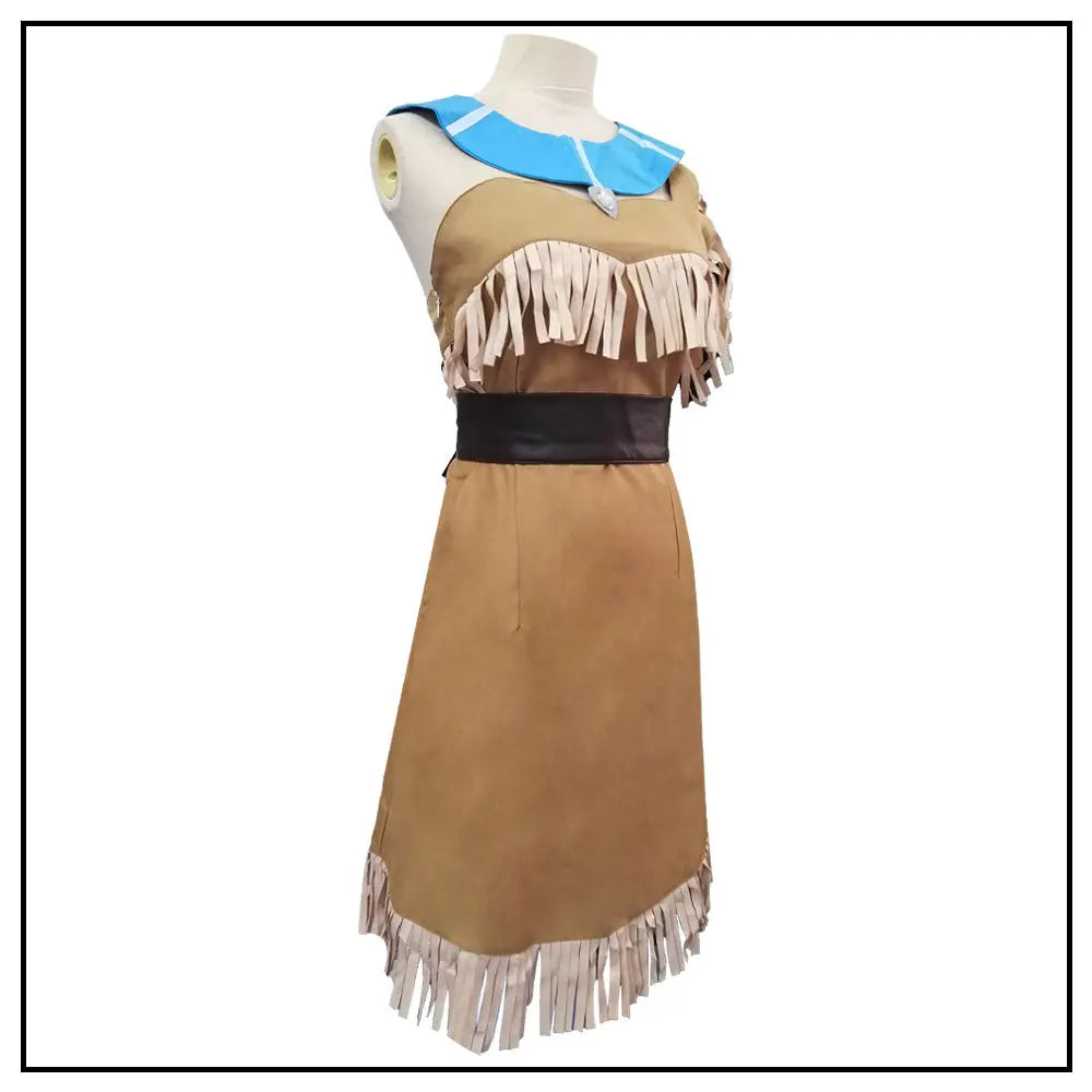 Halloween Cosplay Avatar The Last Airbender Toph Bengfang Pocahontas Costume Kleidung Indische Prinzessin Dress Set For Women