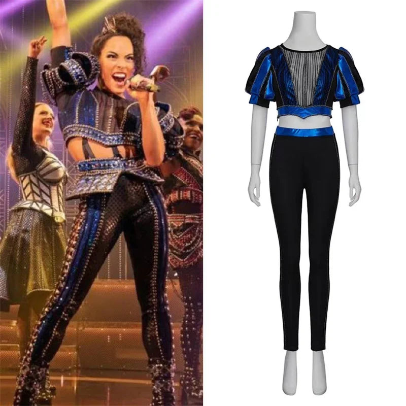 SIX The Musical Catherine Parr Cosplay Costume Sexy Top Pants Suit   Performance Festival Outfit Halloween