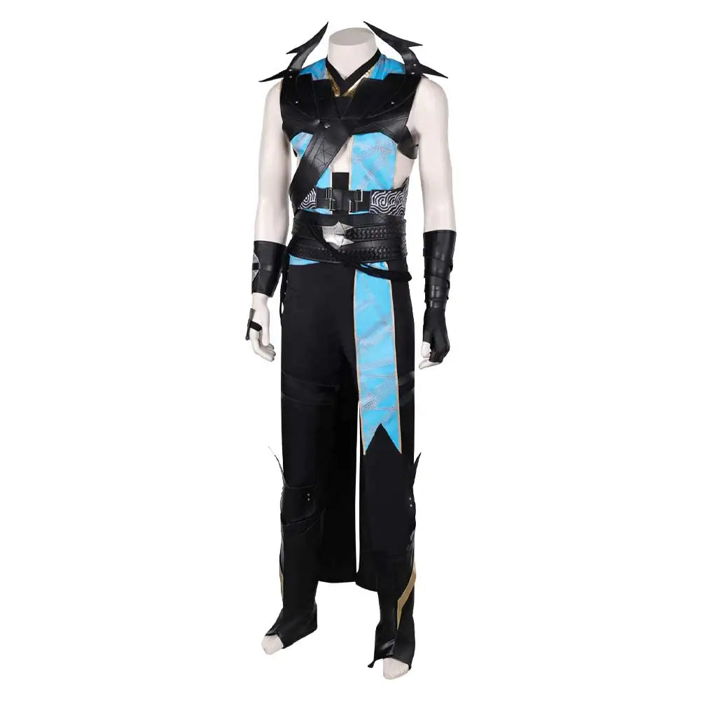 Quan Chi Fantasia Cosplay Suits Anime Game Mortal Kombat Costume Disguise Adult Men Fantasy Halloween Carnival Party Clothes