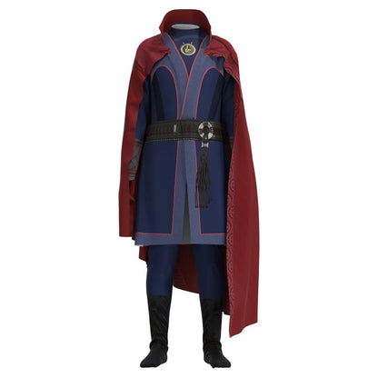 Doctor Strange Cosplay Costumes for Kids Adult Men Cloak Robe Uniform Necklace Suit Halloween Carnival Party Role Play Clothing