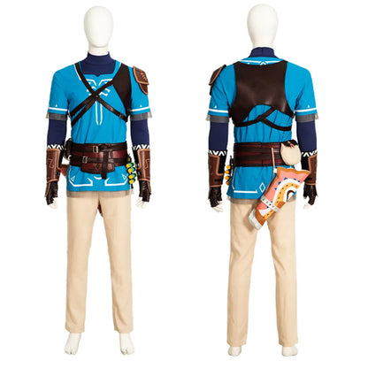 Blue Zelda Cosplay Link Cospaly Costume Tears Link Cosplay Suit Man Outfit and Accessories