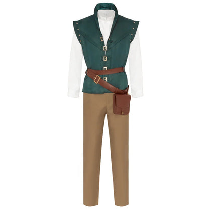 Flynn Rider Cosplay Costume Adult Carnival Uniform Halloween Anime Halloween Costumes