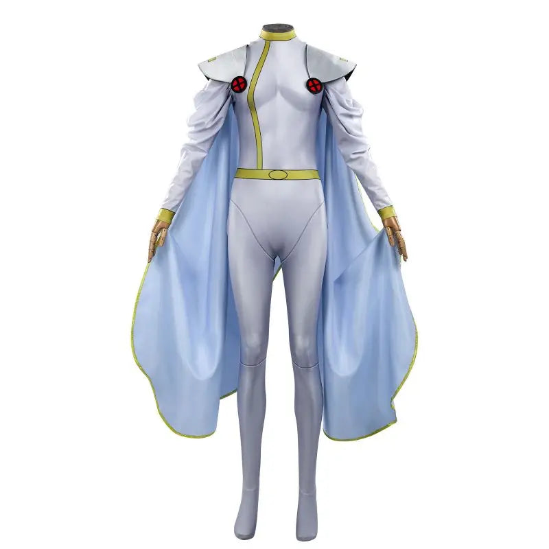 Halloween Storm Cosplay Bodysuit And Cloak Superhero Weather Witch Ororo Munroe Costumes Carnival Anime Hero Jumpsuits