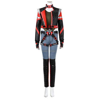 Halloween Cosplay Costume Women Panam Outfit with Gloves and Jacket Roleplay Fancy Suit