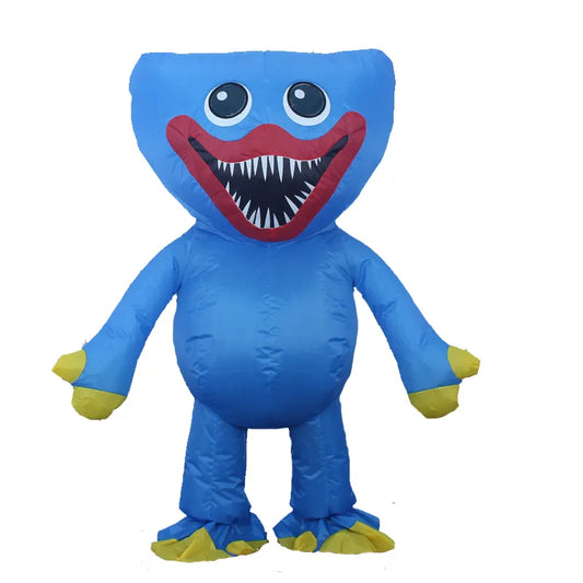 Sausage Mouth Monster Blue Game Cosplay Costumes Play Games Kigurumi Fluffy Anime Jumpsuit Pajamas for Kids Halloween Party