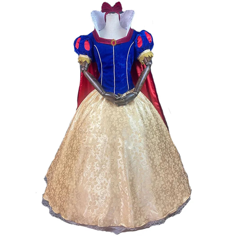 Snow Princess Cosplay Costume Dress Cloak for Halloween Dress Adult Women Custom Made