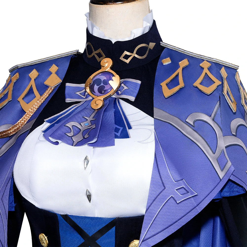 Clorinde Cosplay Costume, Game Characters Dress Uniform Outfit for Halloween Christmas Custom Made Any Size