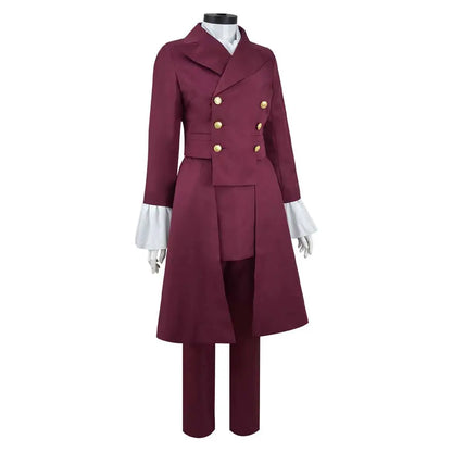 Fantasy Cagalli Yula Athha Cosplay Uniform Red Tailcoat Long Coat Anime Mobile Costume Outfits Halloween Carnival Party Suit