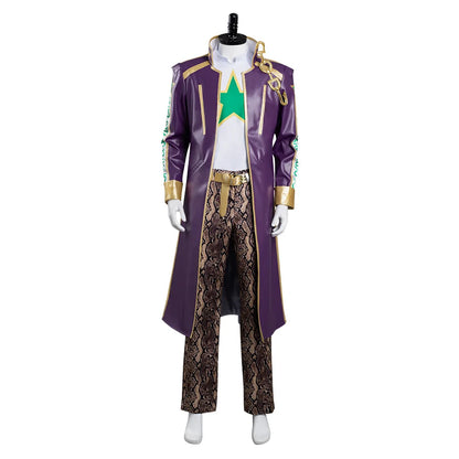 Kujo Jotaro Stone Ocean Cosplay Costume Anime JoJo's Bizarre Adventure Men's Halloween Outfit