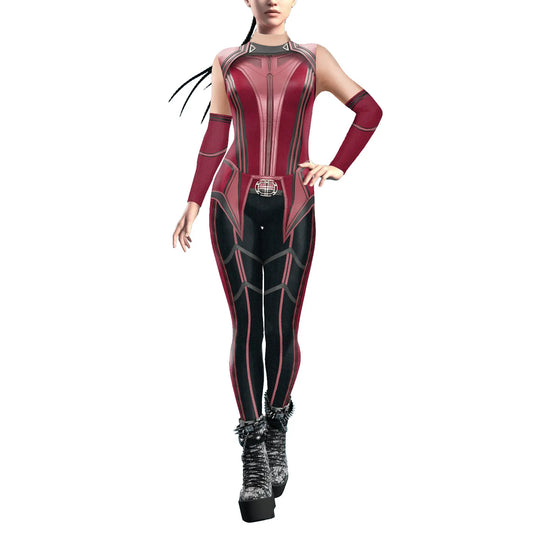 Scarlet Witch Cosplay Jumpsuit Wanda Django Maximoff Costume Women Sexy Fancy Halloween Carnival Zenti