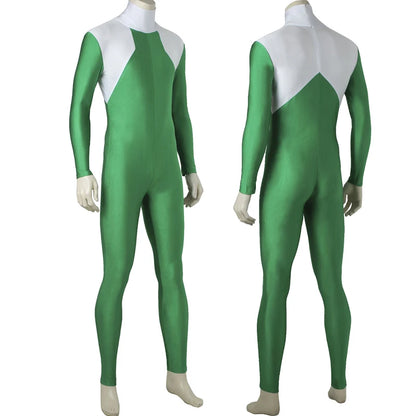 Green Ranger Cosplay Costume with Armor Accessories and Boots Men's Battle Suit Halloween Outfit