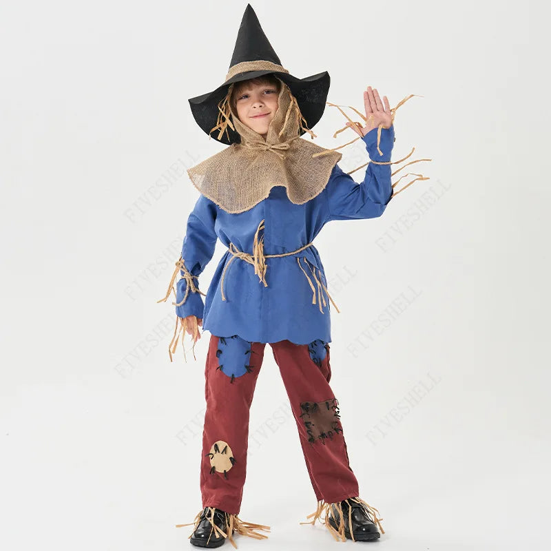 Unsex Halloween Cospaly Costume The Wizard Of Oz Pumpkin Patch Scarecrow Carnival Party Horror Ghosts Clown Fancy Dress