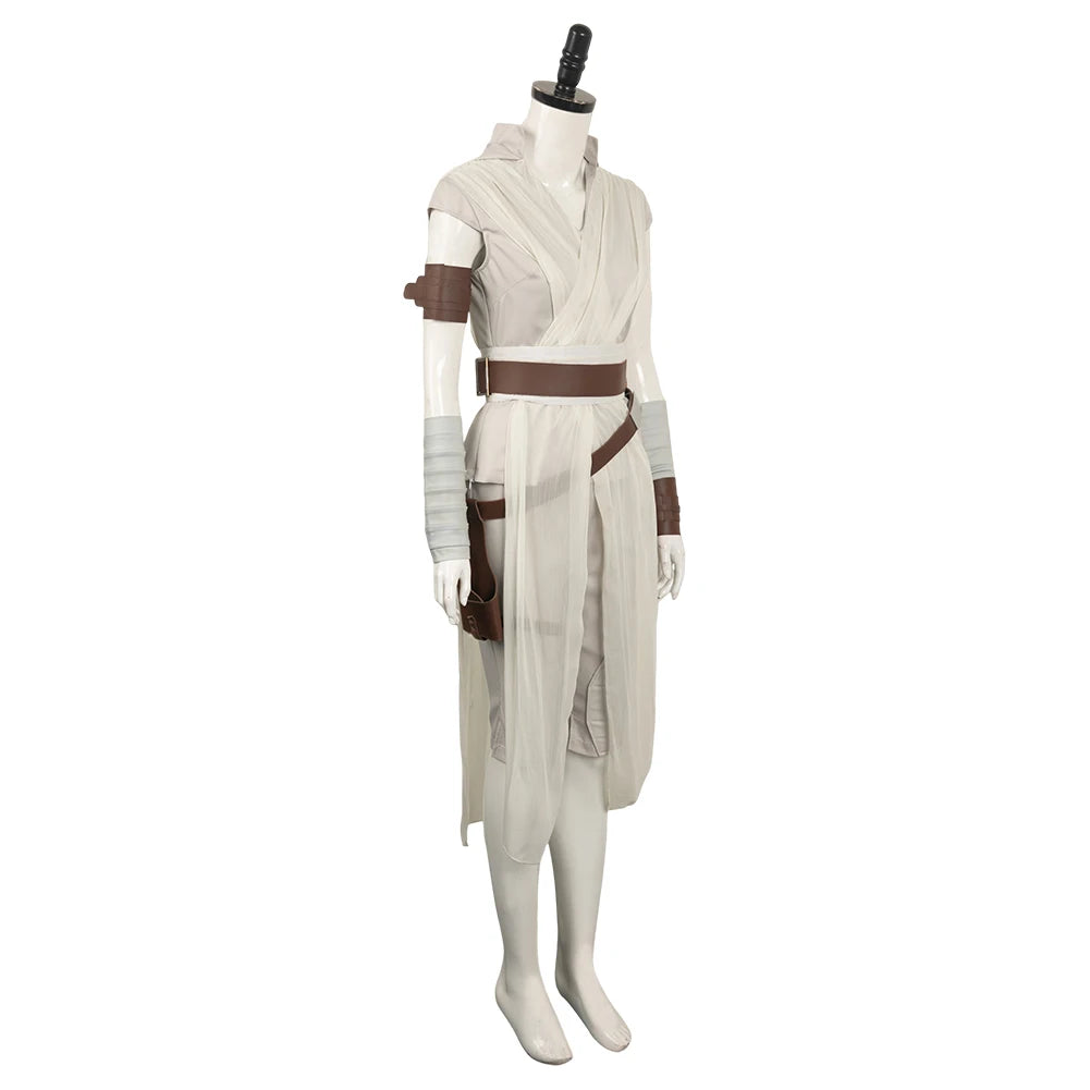 Rey Cosplay Costume Adult Women Female Outfits Halloween Carnival Roleplay Suit