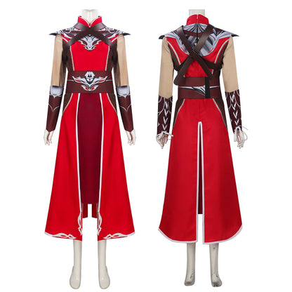 Game Cosplay Warlock Costume Adult Women Fantasia Battle Uniform Dress Suit Halloween Carnival Party Disguise Outfits