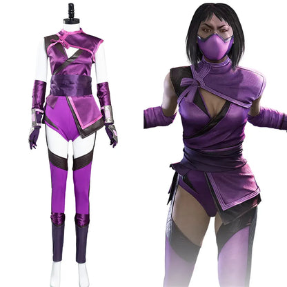 Mileena Cosplay Fantasia Game Mortal Kombat Disguise Adult Women  Roleplay Fantasy Halloween Carnival Party Clothes