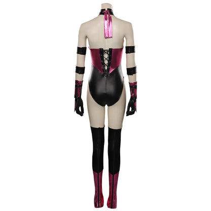 Mileena Cosplay Fantasia Game Mortal Kombat Disguise Adult Women  Roleplay Fantasy Halloween Carnival Party Clothes