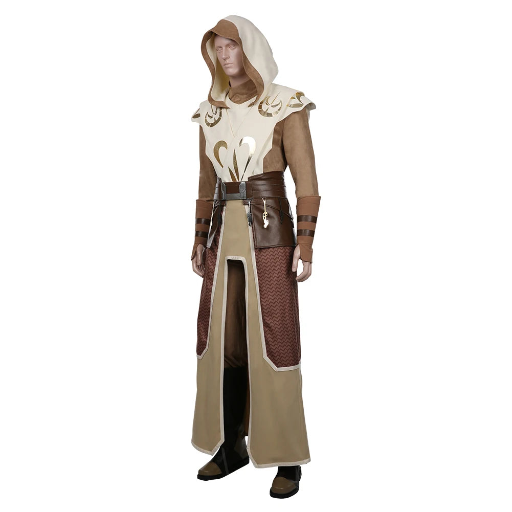 Temple Guard Cosplay Fantasy Movie Space Battle Costume Disguise Adult Men Cosplay Roleplay Outfits Male Halloween Clothes