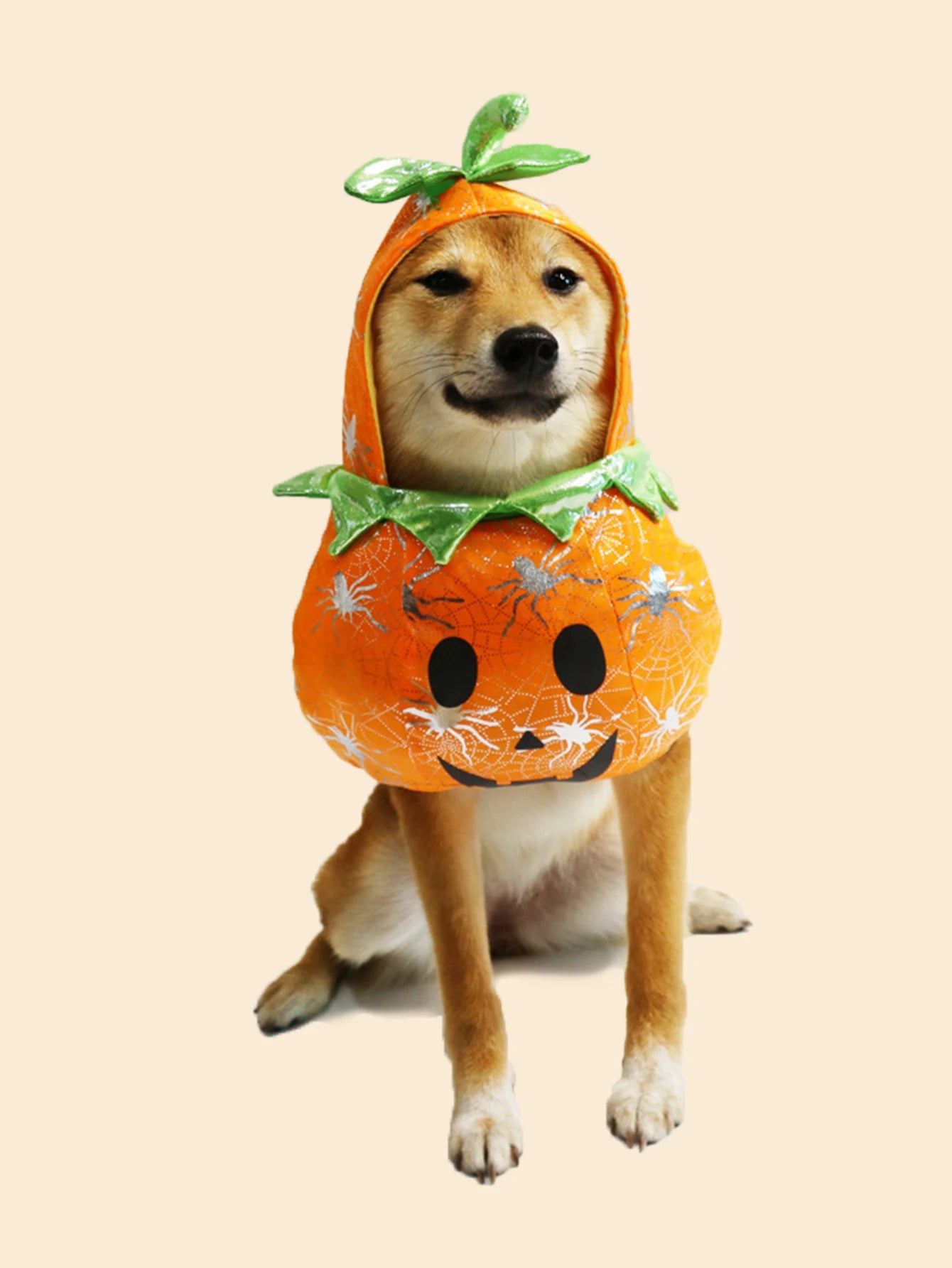 Dog Cat Halloween Pumpkin Costume,Pet Cosplay Costumes,Puppy Warm Outfits  Hoodie Animal Autumn Winter Clothes