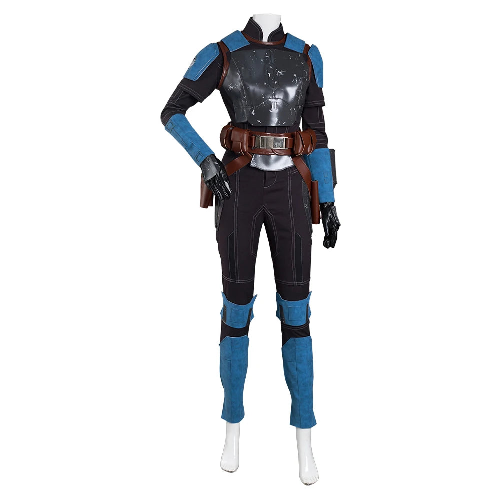 Bo Katan Kryze Cosplay Anime Costume Jumpsuit Vest Outfits Battle Suit Fantasia Women Girls Halloween Carnival Disguise Clothes