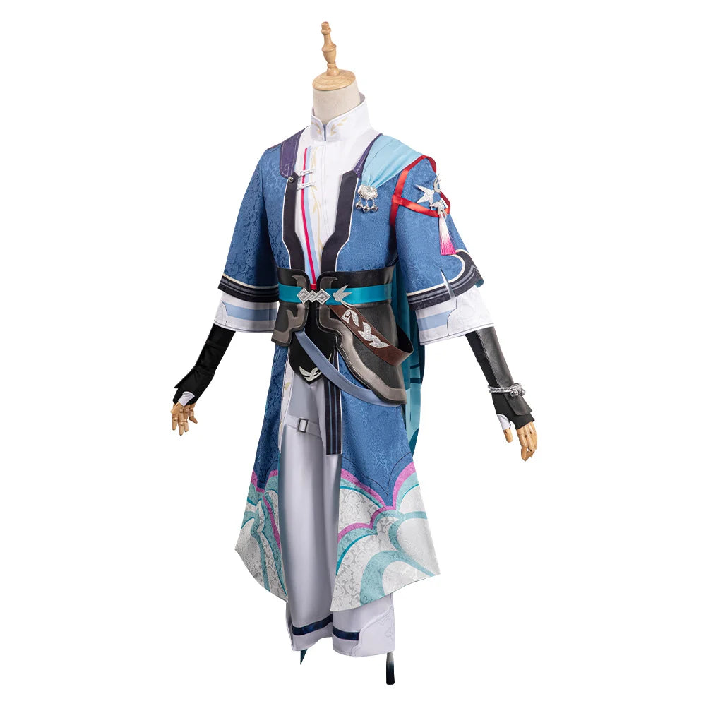 Anime Game Honkai Yanqing Cosplay Costume Men Role Play Fantasia Outfits Halloween Carnival Party Clothes For Male Disguise