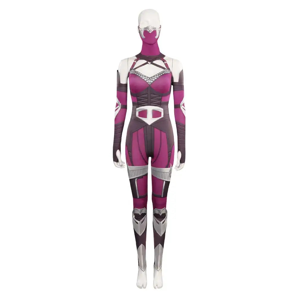 Mileena Cosplay Fantasia Game Mortal Kombat Disguise Adult Women  Roleplay Fantasy Halloween Carnival Party Clothes