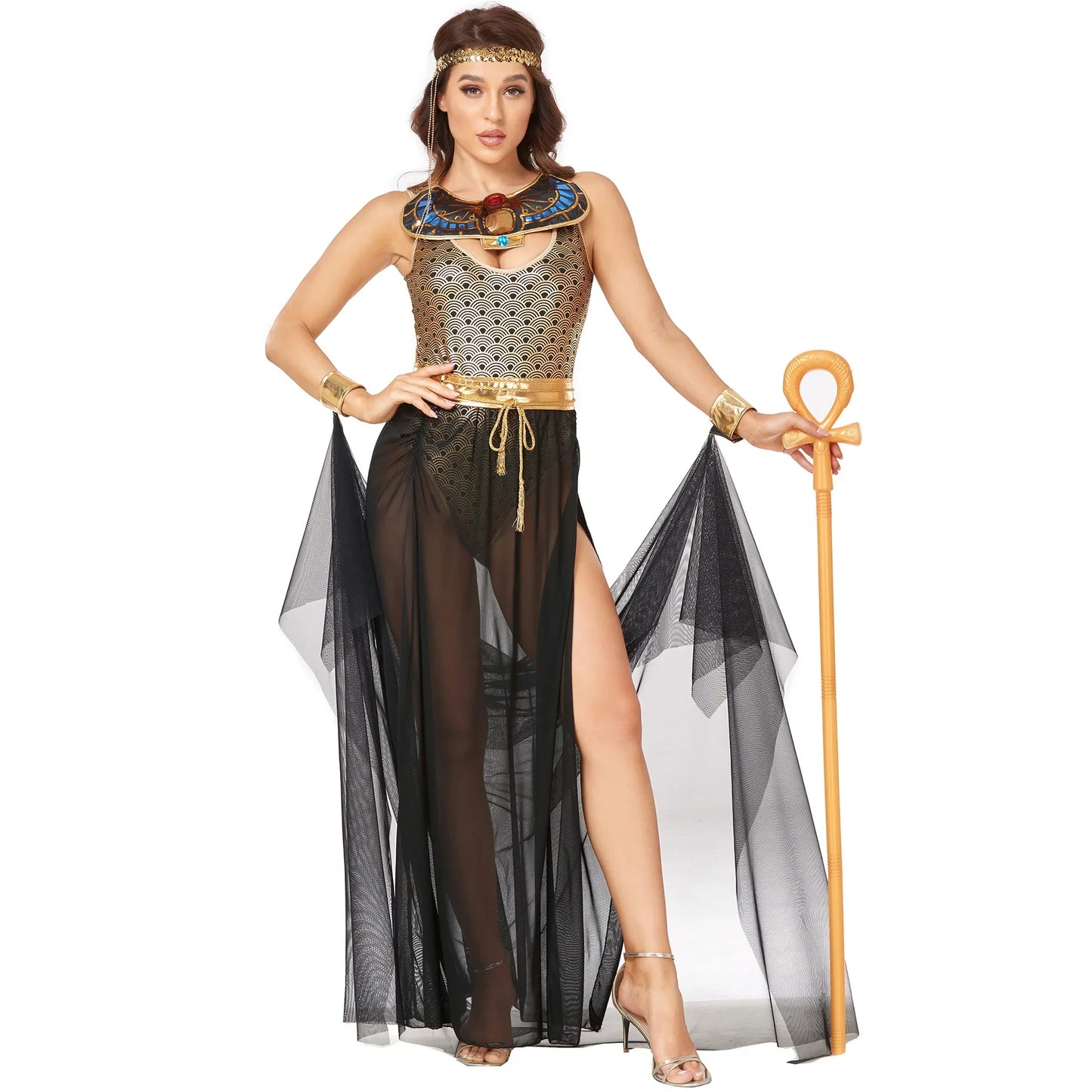 Egyptian Queen Cleopatra Costume for Women Elegant Fancy Dress