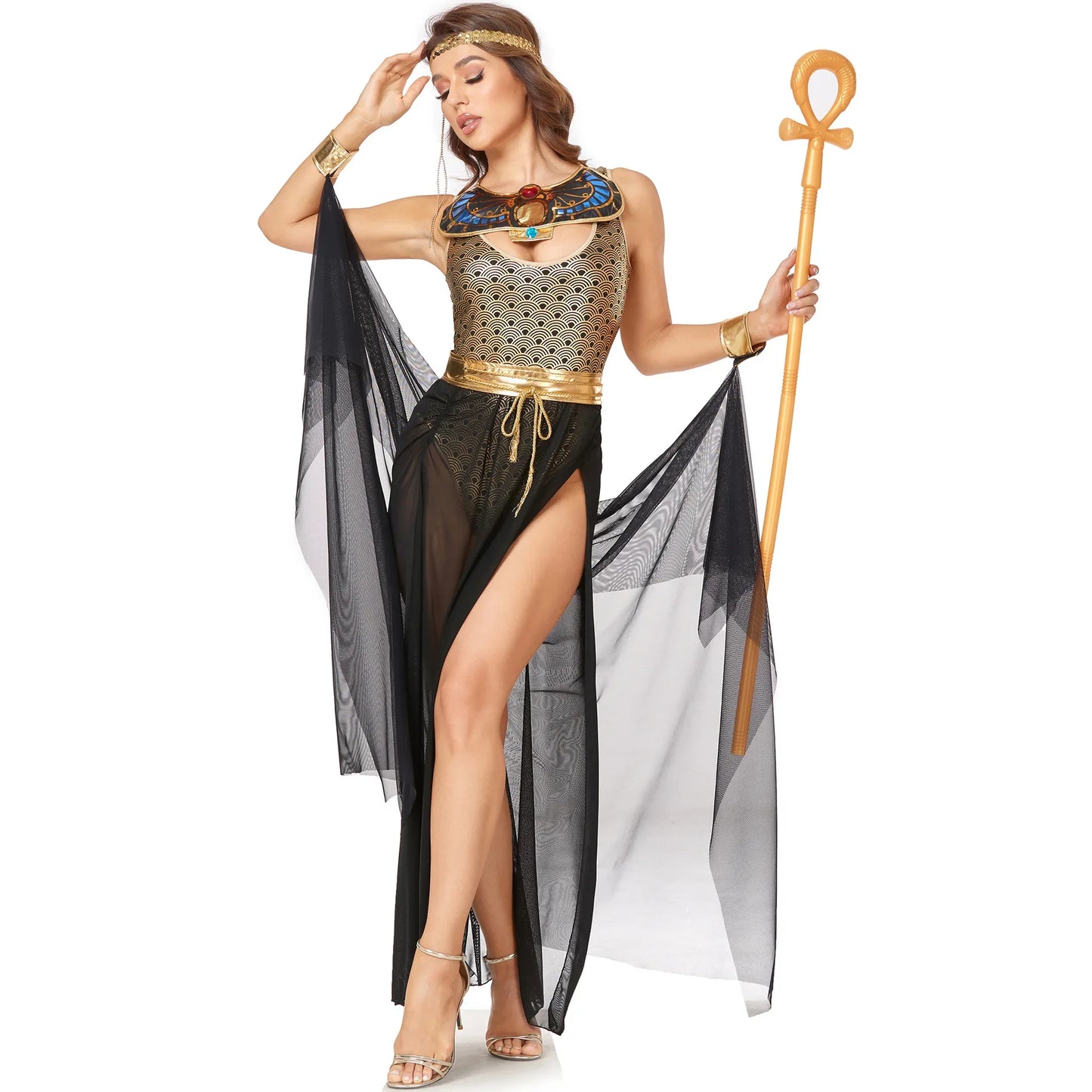 Egyptian Queen Cleopatra Costume for Women Elegant Fancy Dress