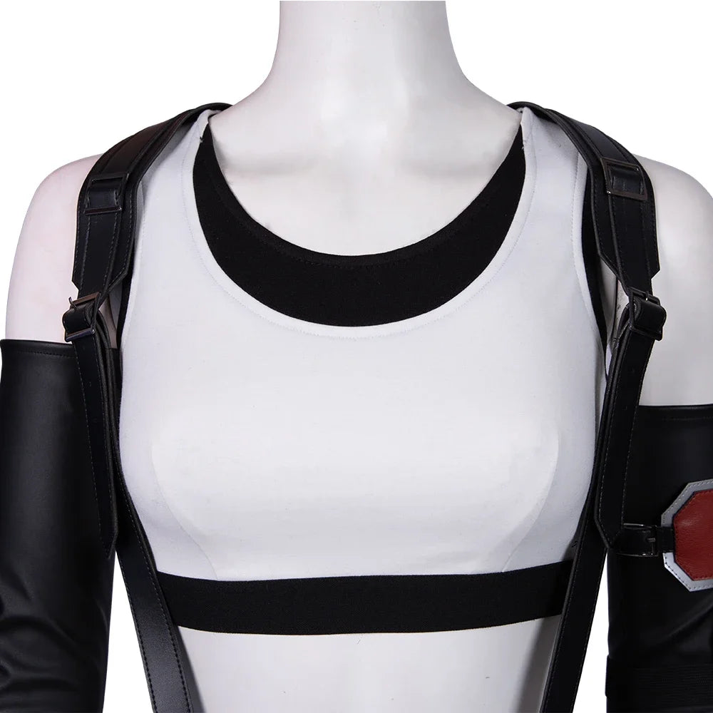 Tifa Cosplay Costume Game Outfit Vest Skirt Custom Size Halloween Carnival Comic Con Dress