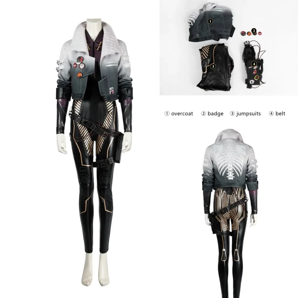 Punk Cyberwear Cosplay Costume Women Judy Outfit Song So Mi Style 2077 Female Attire