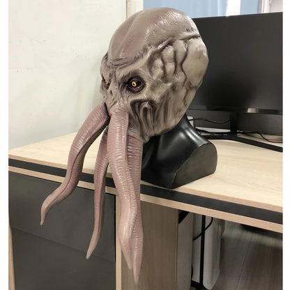 Game Lllithid Mind Flayer Squiddy Mask Cosplay Animal Octopuses Monster Latex Helmet Halloween Party Costume Props