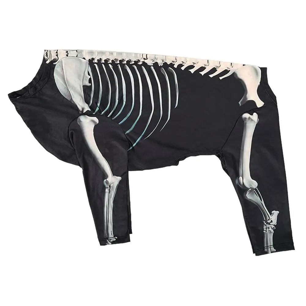 Skeleton Costumes For Dogs Cats Cosplay Party Sweater Halloween Skeleton Pet Clothes Pets Dress Up Jumpsuit Halloween Costume