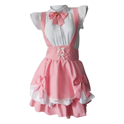 Women's Cute Lolita Dress Casual Costume Dresses Ball Gown Off Shoulder Long Sleeves Vintage Girls Bowknot Anime Kawaii Dresses