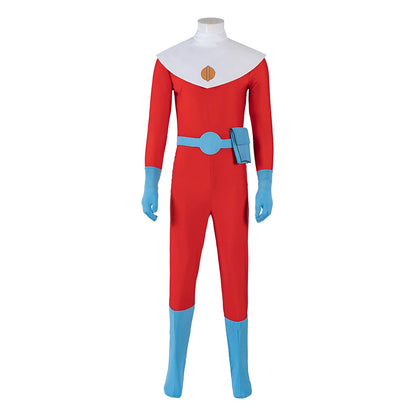 Anime Final Space Gary Goodspeed Cosplay Costume Bodysuit Gloves Belt Full Set Outfit Jumpsuits Man Halloween Party Clothing