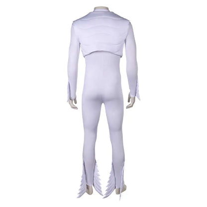 Fantasia Freddie Cosplay White Jumpsuit Rock Band Disfraz Costume Adult Men Roleplay Male Fantasy Halloween Carnival Party Cloth