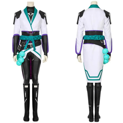 Valorant Saga Cosplay Costume Coat Top Pants Full Set Custom Size with Accessories