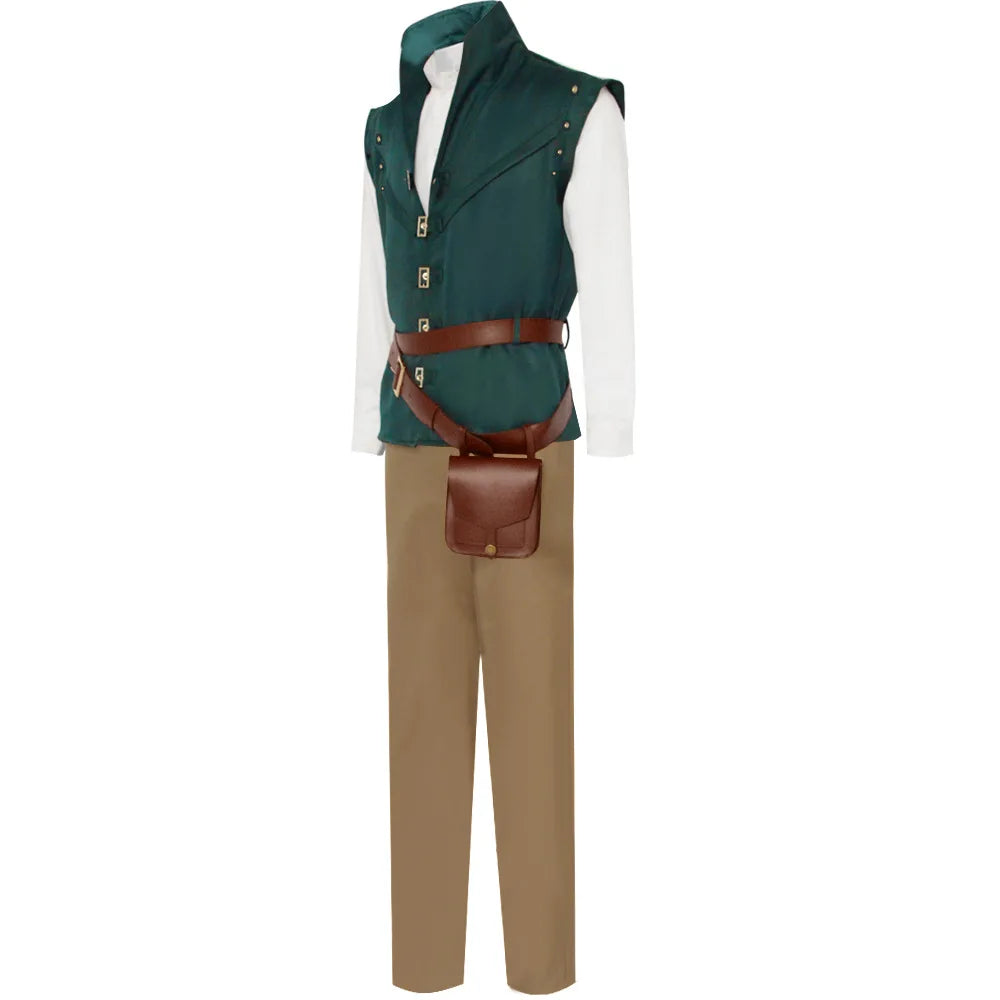 Flynn Rider Cosplay Costume Adult Carnival Uniform Halloween Anime Halloween Costumes