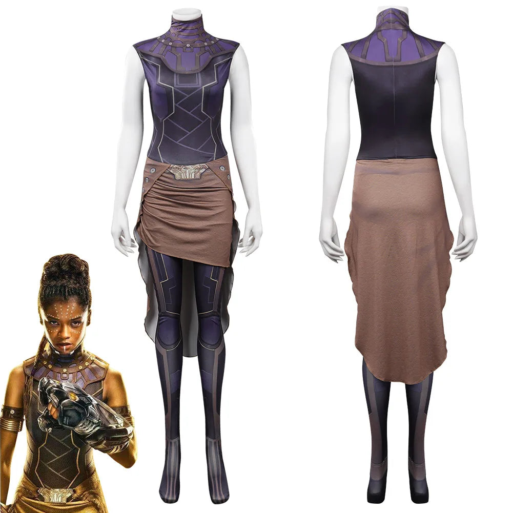 Shuri Cosplay Costume Movie Wakanda Forever 2 Fantasy Female Superhero Jumpsuit Halloween Outfits For Disguise Ladies Role Play