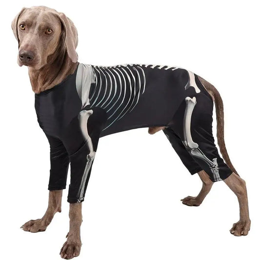 Skeleton Costumes For Dogs Cats Cosplay Party Sweater Halloween Skeleton Pet Clothes Pets Dress Up Jumpsuit Halloween Costume