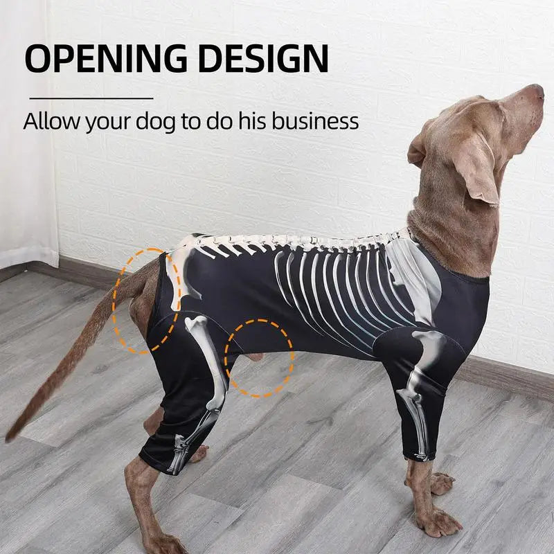 Skeleton Costumes For Dogs Cats Cosplay Party Sweater Halloween Skeleton Pet Clothes Pets Dress Up Jumpsuit Halloween Costume