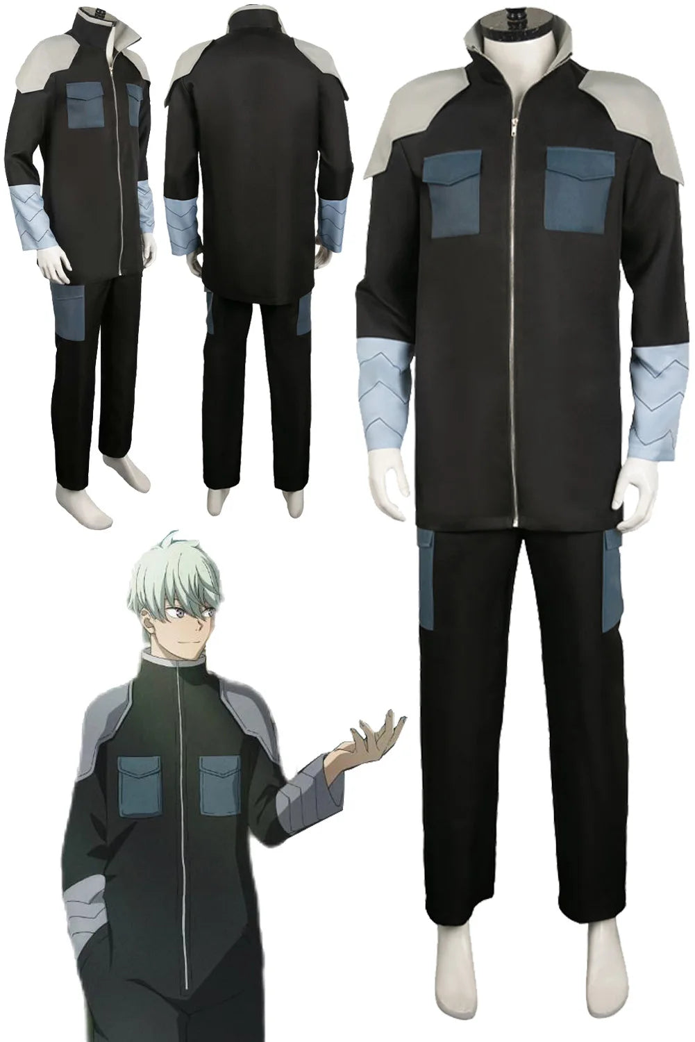 Cosplay Team Suits Anime Kaiju Cosplay 8 Costume Disguise Men Roleplay Fantasy Halloween Carnival Party Clothes