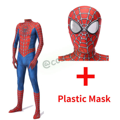 Spiderman Costume for Kids Adult Tobey Maguire Cosplay Bodysuit Superhero Zentai Suit Jumpsuit Halloween Carnival Party Costumes